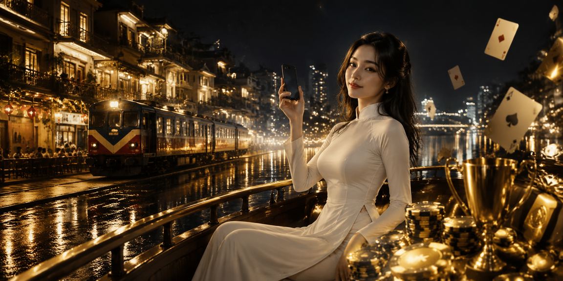 Người chơi tại Hà Nội trải nghiệm cá cược trực tuyến buổi tối bên cạnh không gian phố cổ